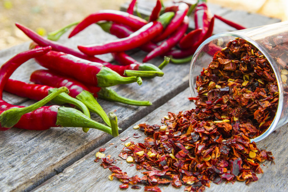 Capsaicin in Chili-Schoten