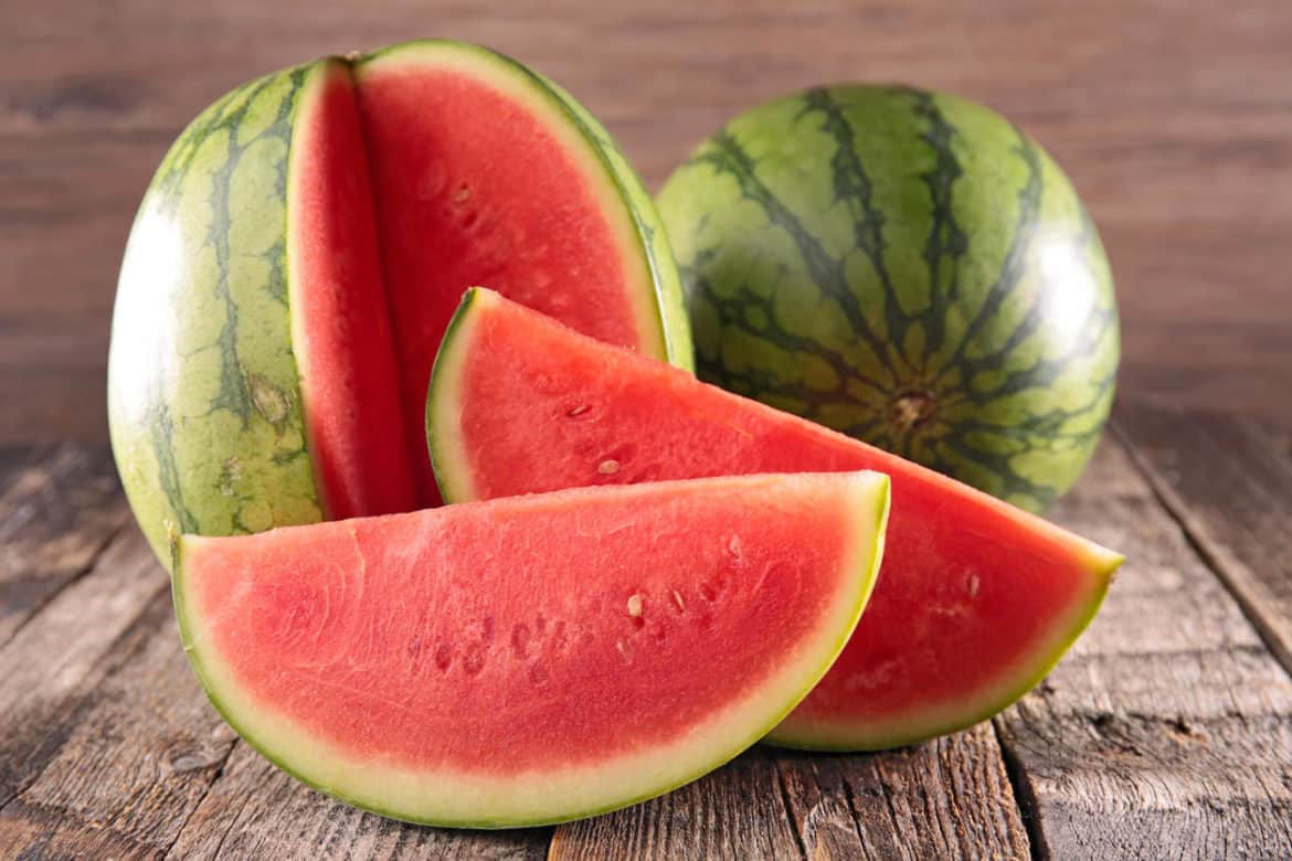 Wassermelone mit Schale